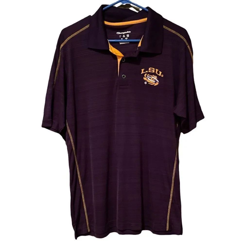 LSU Tigers Polo Shirt Embroidered Logo